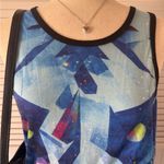 iHeartRaves  Blue Tiger Geometric Patterned Rave Tank Top Photo 2