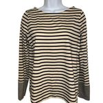NILI LOTAN Target Long Sleeve Breton Top Cream And Black EUC Size Medium Photo 1