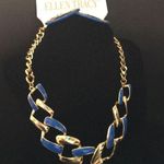 Ellen Tracy New  blue gold necklace set Photo 0