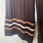 Jones Studio Retro Color Block Ribbed Knit Midi A Line Sweater Dress Sz M Photo 5