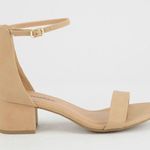 Nude Chunky Heel Ankle Sandal Tan Size 7.5 Photo 0