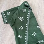 ZARA  Embroidered Linen Cotton Jacket Women, Boho Blazer with Floral Embroidery Photo 8