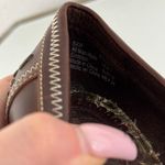 No Boundaries NOBO Vintage Y2K 2000s Brown Faux Leather Skip Academia Preppy Wedge Heels Photo 12