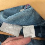 Blair Y2K  Denim Quilted Jacket Embroidered Floral Western Puff Large Photo 10