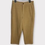 Vince High Waist Relaxed Fit Tapered Trousers (Heather Camel) - Medium Photo 4