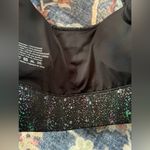 Zyia  Active Black Reflective Mirage Light N Tight Cross Strap Sports Bra Size S Photo 2