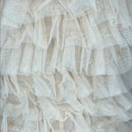 Haute Hippie Cream Tiered Ruffle Dress - Size Small Photo 8