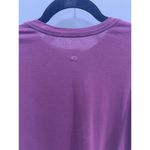 Lululemon  “Breathe Deeply” Garnet Burgundy Roll Around Tee Shirt Sz 6 Photo 3