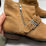 DV Dolce Vita Tan Sabrina Faux Suede Ankle Boots 8.5 Booties Fall Buckle Brown Photo 1