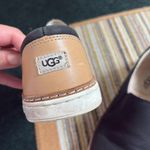 UGG  Black and Tan Slip-On Loafers Photo 6