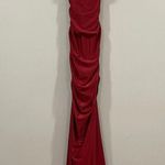 La Femme 29873 Red Ruched Bust Dress 4 Photo 2