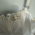 Urban Outfitters  White Juliette Lace Inset Romper Photo 5