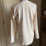 Soft Surroundings  Mixed Unique Button Cardigan Blouse | Cream | Cotton Photo 1