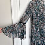 Veronica Beard  • Denver Crew Neck Dress mini floral silk drop waist flowy ruffle Photo 9