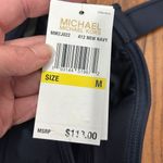 Michael Kors Solids Underwire Baby Doll Tankini Bikini Top Navy medium NWT Blue Photo 5