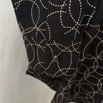 Charter Club  Black and White Geometric Button Down Shirt Photo 2