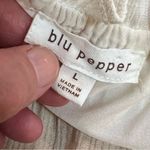 BLUE PEPPER long maxi dress size large gauze adjustable straps flowy lined Photo 4