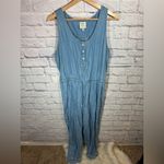 Knox Rose chambray jumpsuit sleeveless women’s size medium Photo 1