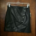 BLANK NYC NWT  Faux Leather Snap Button Front Skirt Photo 0