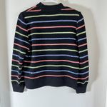 St John Evening By Marie Gray Black Knit Stripe Sequin Pullover Vtg USA Sz P Photo 1
