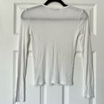 ZARA  Super Soft Ribbed Long Sleeve Tee - Size S Photo 2