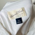 Universal Threads Universal Thread White Tie Front Mini Shirt Dress Photo 5