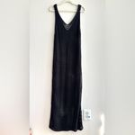 Black Crochet Beach Coverup, Maxi Dress, Size Medium/Large Photo 10