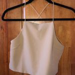 Tobi Backless Tan Crop Top Photo 0