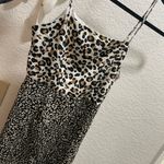 Lulus Trendy Animal Print Midi Dress with Slit Photo 4