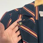 New  Striped Twill Ponte Blazer‎ Size 4 Chico's Size 0 Photo 9