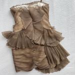 BCBGMAXAZRIA Runway ruffled strapless mini dress Photo 2