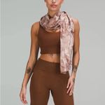 Lululemon Customizable Snap Scarf Shine Rose Gold Nulu Fabric |Rare Retired Photo 1