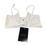 Naked Wardrobe  Bikini Top Knotted Front White XL Photo 0