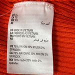 Bar III  X-Large Mini Sweater Skirt Stretch Elastic Waist Orange Photo 3