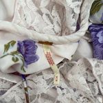 Free People  Dress Size Medium Warm Hearts Midi NWT Ivory Combo Lace Floral Boho Photo 6