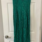 MARINA DESIGNER GREEN EMERALD SEQUIN LONG FORMAL DRESS Size 4 Photo 1