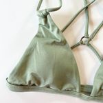 Kendall + Kylie Kendall & Kylie Green Triangle Bikini Top Crisscross Strappy Back XS Vacation Photo 1