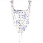 Selfie corset in bed and breakfast duchess Blue Photo 3