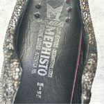 Mephisto Leather Floral Metallic Wedge Lace Up Sneaker Photo 6