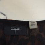 Tahari  leopard print peplum long sleeve blouse Photo 2