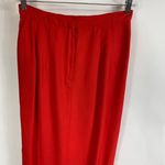 Alyce Vintage Maxi Skirt Red Crepe 32" waist Size L Photo 4