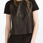 ZARA NEW  Knitwear Collection Short Sleeve Top Sz S‎ Photo 0