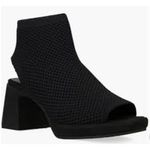 Eileen Fisher Gavis Sandal SUSTAINABLE Black Chunky Block Heel Shoes Size 11 Photo 0