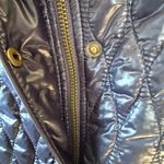 Talbots Petites blue sleeveless mock neck puffy vest women's size SP Photo 7