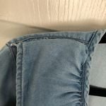 ASOS  Denim Short Sleeve Ruffle Wrap Dress Size US 8 Photo 4