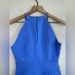 Banana Republic  Halter Bi Stretch Racer Neck Sheath Dress Blue size 8 NEW $138 Photo 6