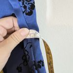 Betsy and Adam Vtg Y2K Betsy Adam Sz 8 Maxi Blue Black Velvet jacquard Wimisigoth Fairy Witchy Photo 6