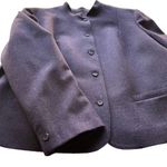 Pendleton Wool Blazer Jacket Purple Size 16 XL Mock Neck Business Office formal Photo 4