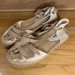 Soludos  Espadrille Lace-up Flats - Size 7 Photo 0