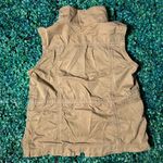J Crew 100% Cotton Tan Utility Vest Size Medium Brown Photo 4